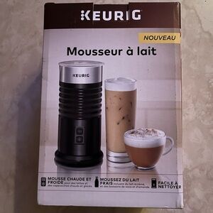 Keurig Milk Frother in Black and Silver